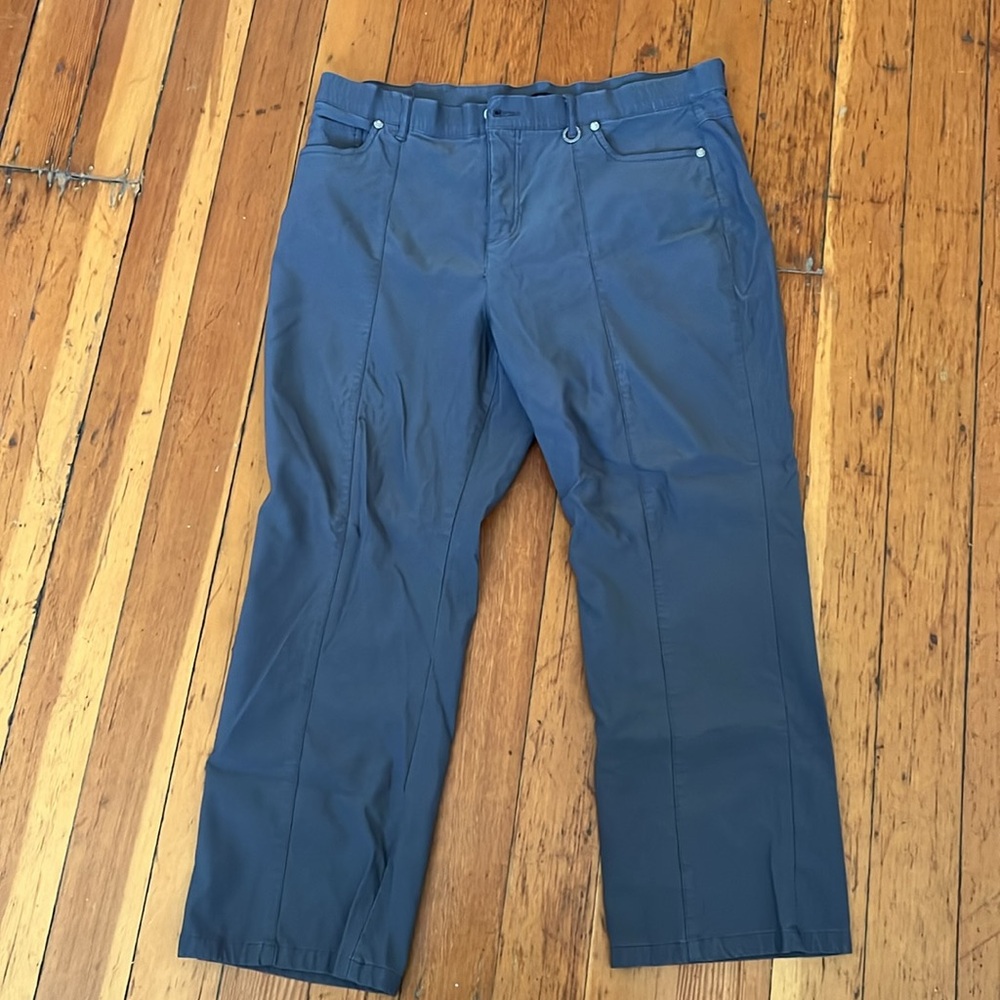 #27 Simon Chang Gray pants size 18 FITS LIKE 14
